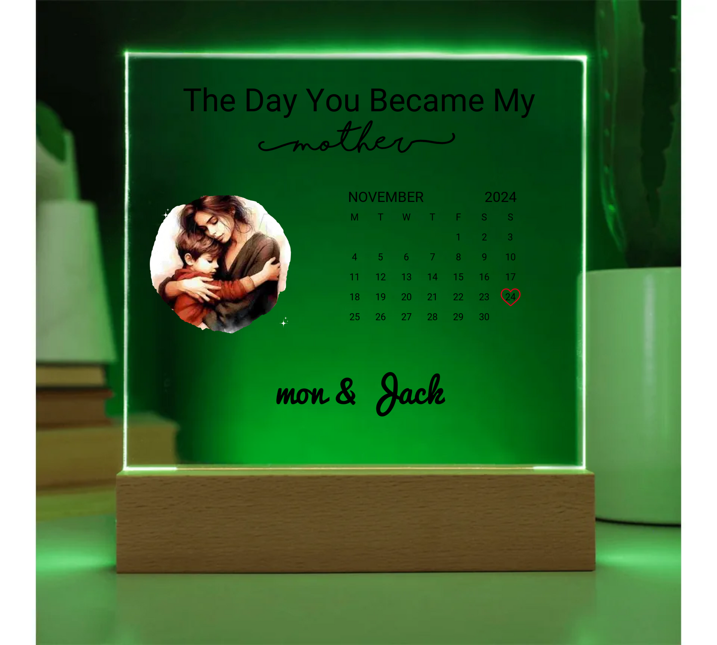 Custom Acrylic Calendar For Mom