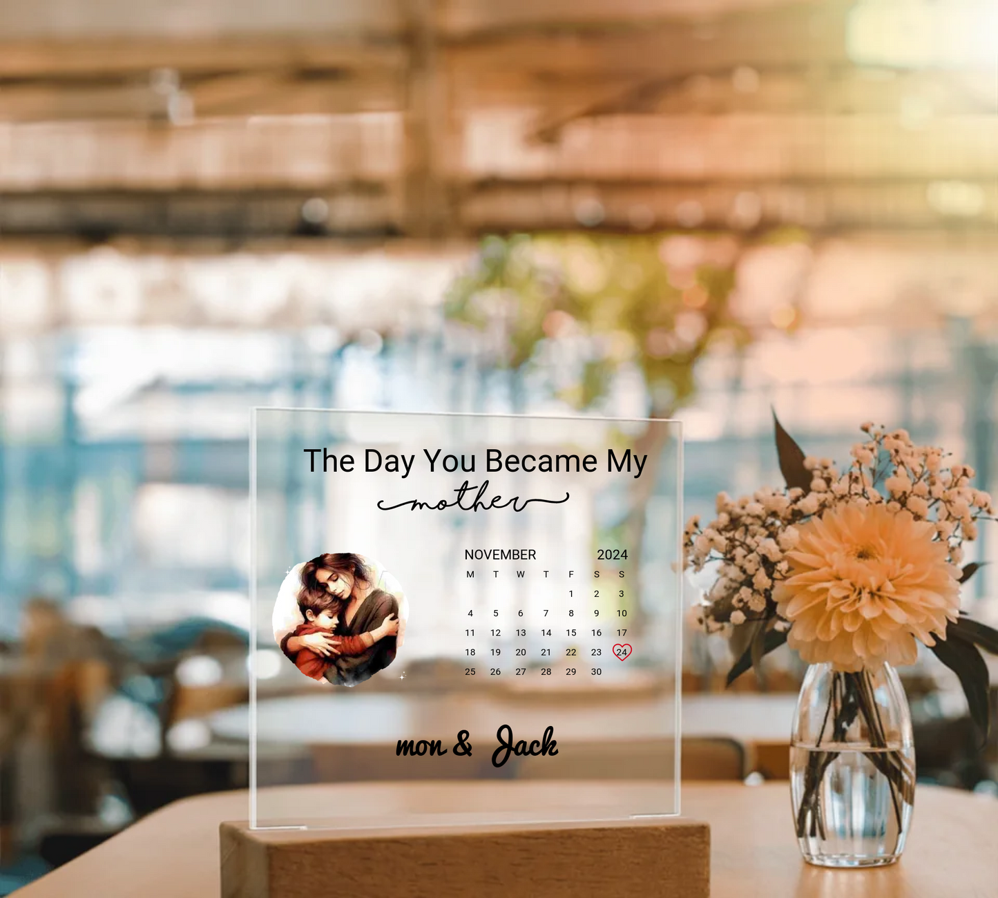 Custom Acrylic Calendar For Mom