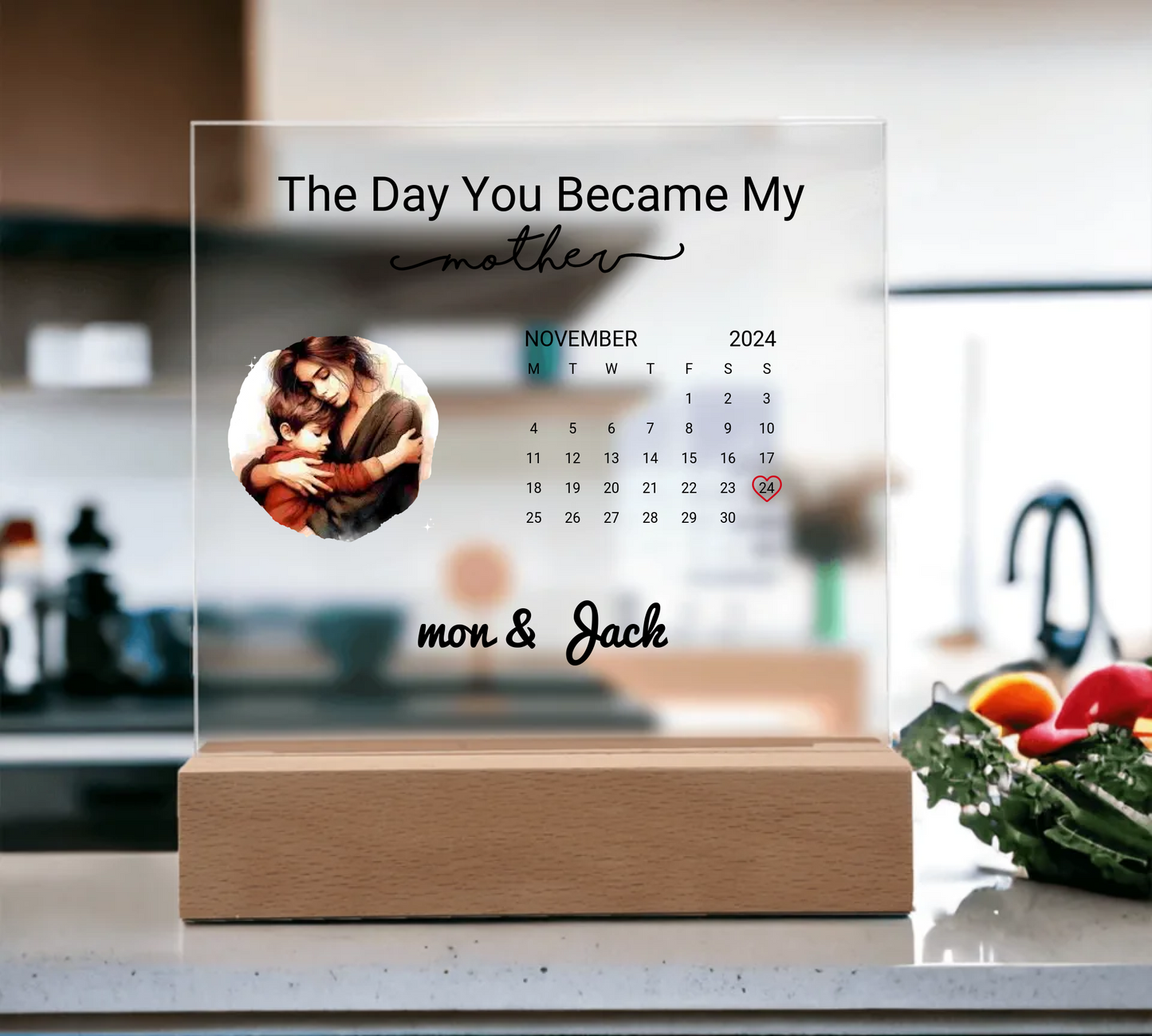 Custom Acrylic Calendar For Mom